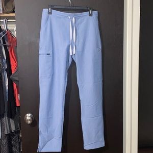 Figs heathered blue scrub bottoms